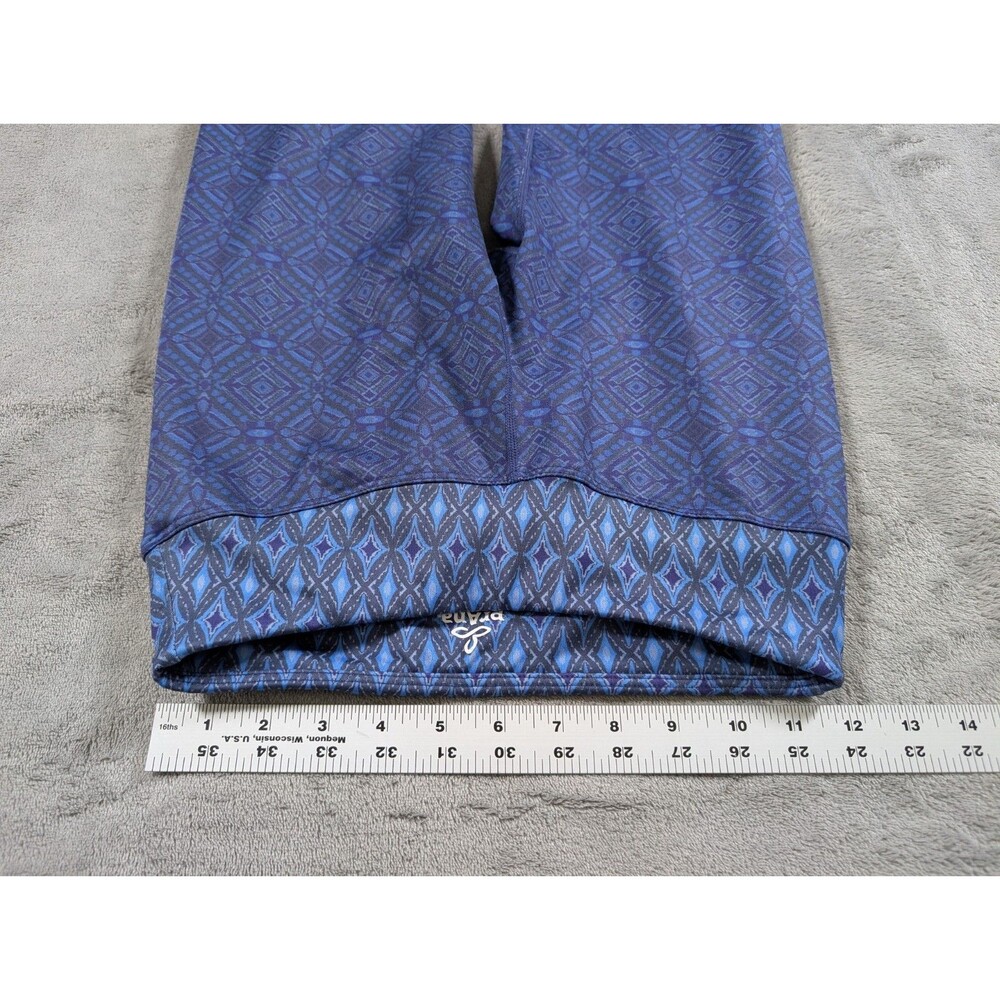 prAna Leggings Womens S Blue Geometric Capri Yoga Workout Activewear Stretch - Picture 7 of 10